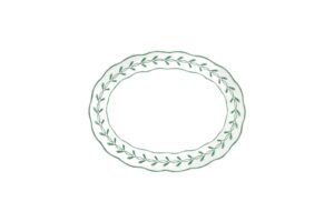 פלטה אובלית פורצלן 29X23 ס"מ 21145699 JANE V ירוק