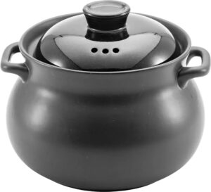 סיר פורצלן חסין אש שחור 2.5 ליטר***20100117