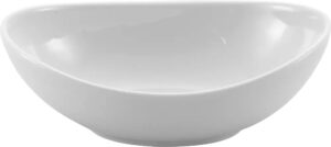 קעה אובלי פוצלן לבן 17ס10ס5.5 ס'מ 10A24604