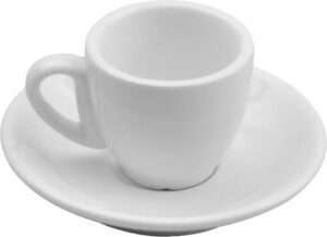 ספל אספרסו עגול פורצלן לבן 80 מ"ל 100A4182