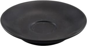 תחתית לספל אספרסו עגול פורצלן שחור 10104183