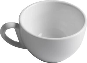 ספל קפה עגול פורצלן לבן 250 מ"ל 100A4184