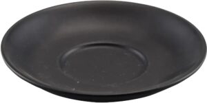 תחתית לספל קפה עגול פורצלן שחור  10104185
