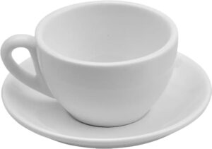 ספל קפוצ'ינו עגול פורצלן לבן 320 מ"ל 100A4186