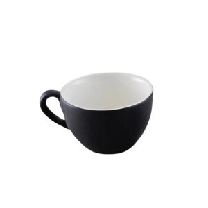 ספל קפוצ'ינו עגול פורצלן שחור 320 מ"ל 10104186