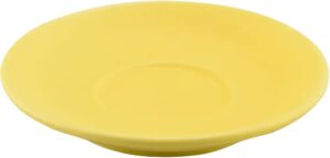 תחתית לספל קפוצ'ינו פורצלן צהוב 16904187