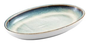 פלטה אובלית עמוקה שירז פורצלן טורקיז 25 ס"מ 11627103