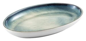 פלטה אובלית עמוקה שירז פורצלן טורקיז 36 ס"מ 11627104
