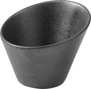 קערה עגולה משופע פורצלן 12 ס'מ שחור גס 11106986