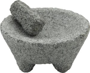 מכתש ועלי שיש מחוספס 20 ס"מ***10762411