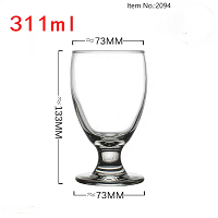 כוס מים רגל 300 מ"ל MEDRA