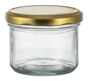 צנצנת עגולה ישרה מ.מתכת 200 מ"ל 14103200