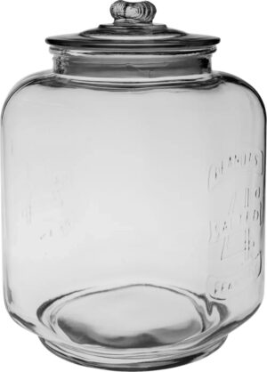 צנצנת עגולה מכסה זכוכית 5.4 ליטר***14115502