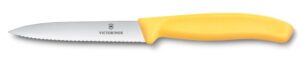 סכין ירקות שפיץ משונן צהובVIC