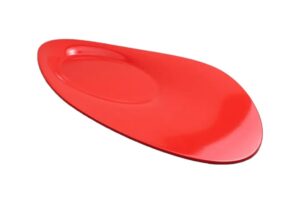 פלטת הגשה אובלית מנדי 53X27X4.5 מלמין אדום***124521r