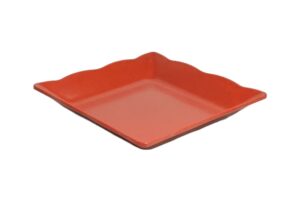 צלחת הגשה ריבועית פסיפיק 30 אדום חלודה מלמין***132412RR