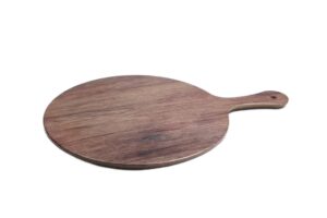 לוח דמוי עץ עגול 30 ס"מ + ידית מלמין***406117er