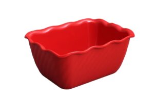 תבנית מעוטרת 17X13X8 מלמין אדום***215907r
