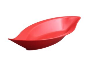 קערת הגשה עלה 50X24X6 מלמין אדום***118520r