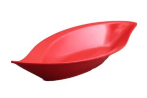 קערת הגשה עלה 4.6X19.5X42 מלמין אדום***118517r