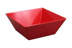 קערה ריבועית קונית 30 ס"מ מלמין אדום***206512r