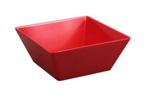 קערה ריבועית קונית 24 ס"מ מלמין אדום***206510r