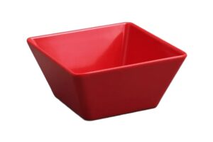 קערה ריבועית קונית 18 ס"מ מלמין אדום***206507r