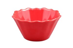 קערה קונית משוננת 17.7 אדום מלמין***204407r