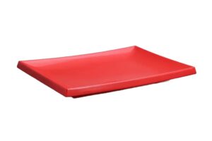 צלחת לסושי 27X39.5 מלמין אדום***118616r