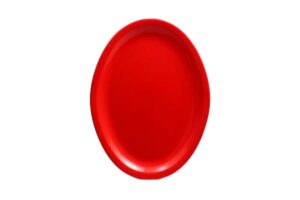 פלטה אובל אקונומיק 33.5 מלמין אדום***120313r