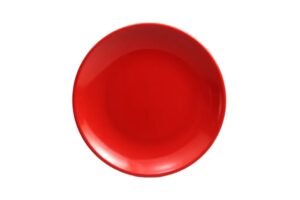 צלחת סהר 23 ס"מ מלמין אדום***122609r