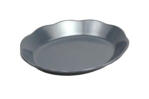 פלטה הגשה אובלית פסיפיק 32.5*26.5 אפור חלודה מלמין***132512RG
