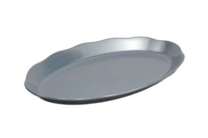 פלטה הגשה אובלית פסיפיק 53*32.5 אפור חלודה מלמין***132511RG