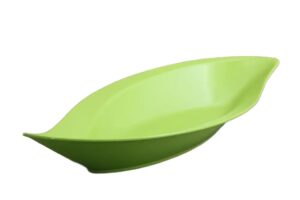 קערת הגשה עלה 50X24X6 מלמין ירוק***118520g