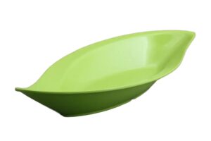 קערת הגשה עלה 4.6X19.5X42 מלמין ירוק***118517g