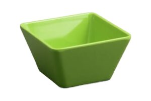 קערה ריבועית קונית 13 ס"מ מלמין ירוק***206505g