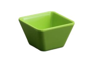 קערה ריבועית קונית 9 ס"מ מלמין ירוק***206504g