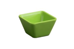 קערה ריבועית קונית 7 ס"מ מלמין ירוק***206503g