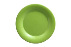 צלחת 23 ס"מ עם שוליים מלמין ירוק***119909g