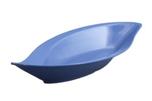 קערת הגשה עלה 4.6X19.5X42 מלמין כחול***118517bl