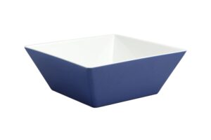 קערה ריבועית קונית 30 ס"מ מלמין כחול/לבן***206512ibl