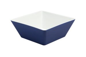 קערה ריבועית קונית 24 ס"מ לבן/כחול מלמין***206510ibl