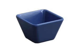 קערה ריבועית קונית 9 ס"מ מלמין כחול***206504bl