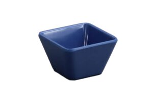 קערה ריבועית קונית 7 ס"מ מלמין כחול***206503bl