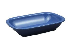 צלחת מלבנית עמוקה אקונומיק 25*18 מלמין כחול***101910bl