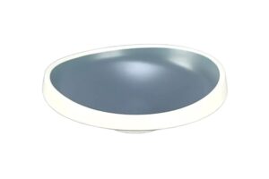 קערה אובלית טאיג'י 25 ס"מ מלמין כחול לבן***127910ibl