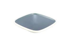 קערה מרובעת טאיג'י 19.8 ס"מ מלמין כחול לבן***128008ibl