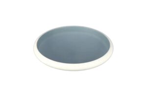 פלטה עגולה עמוקה טאיג'י 24.5 ס"מ מלמין כחול לבן***412510ibl