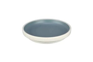 מגש עגול טאיג'י 19 ס"מ מלמין כחול לבן***412008ibl