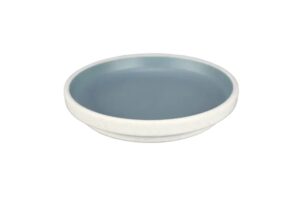 מגש עגול טאיג'י 24 ס"מ מלמין כחול לבן***412010ibl